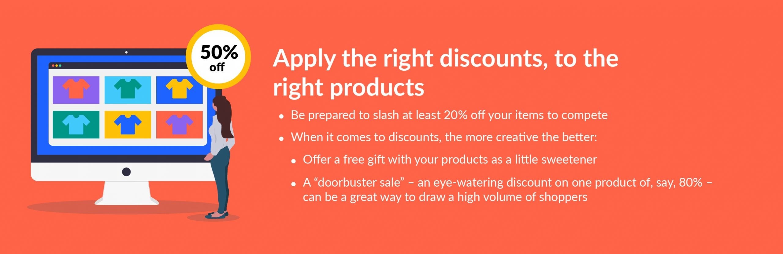 2. Apply the right discounts, to the right products black friday tip apply discounts