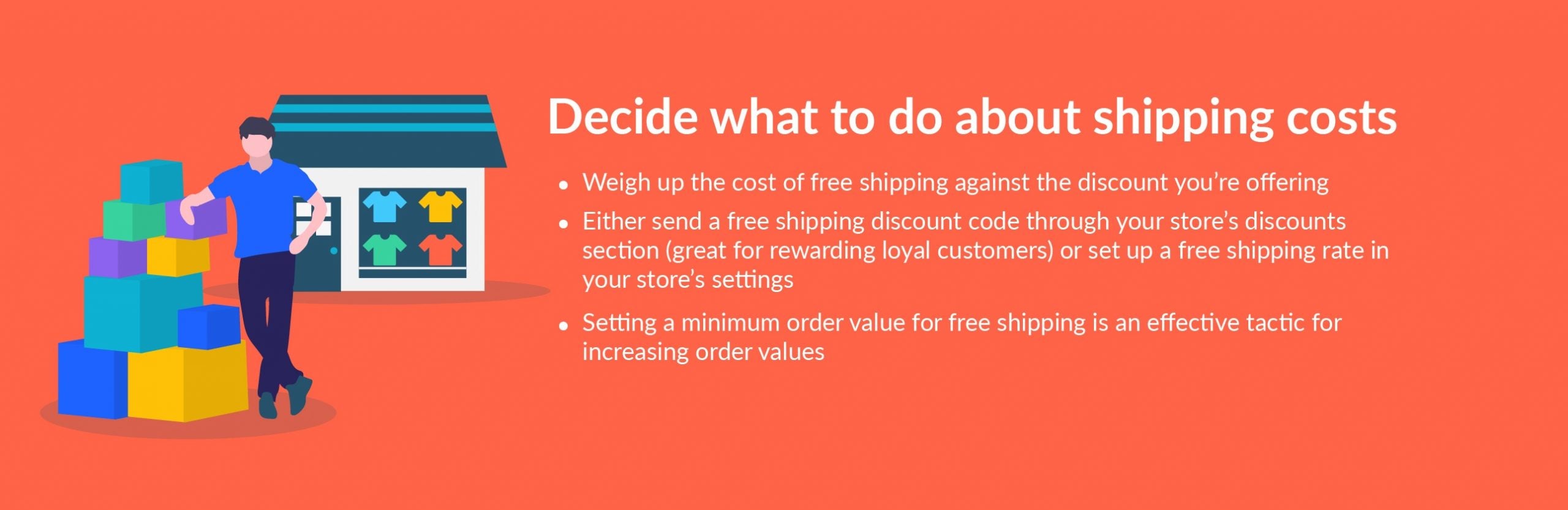 8. Decide what to do about shipping costs black friday tip decide on shipping costs