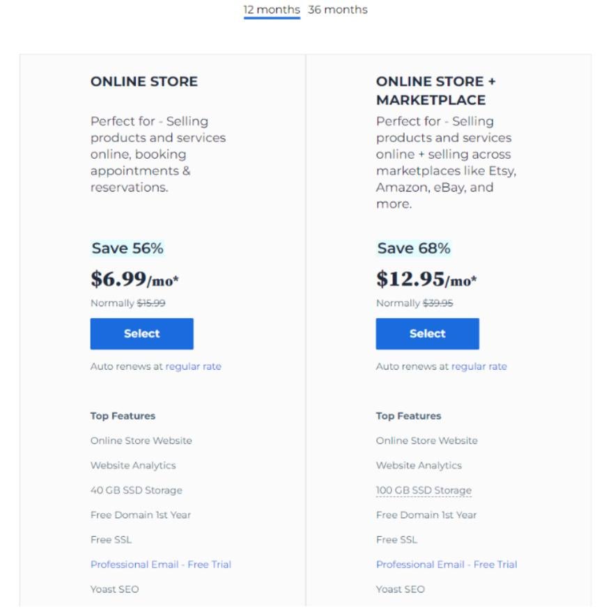bluehost woocommerce 699 month WooCommerce pricing