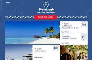 free landing page template wix travel deals