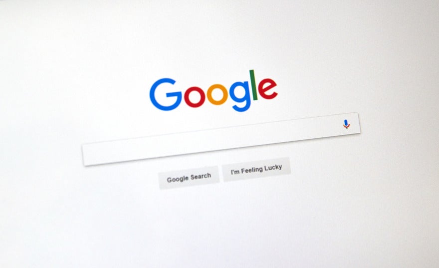 Incoming Google core update Google search homepage