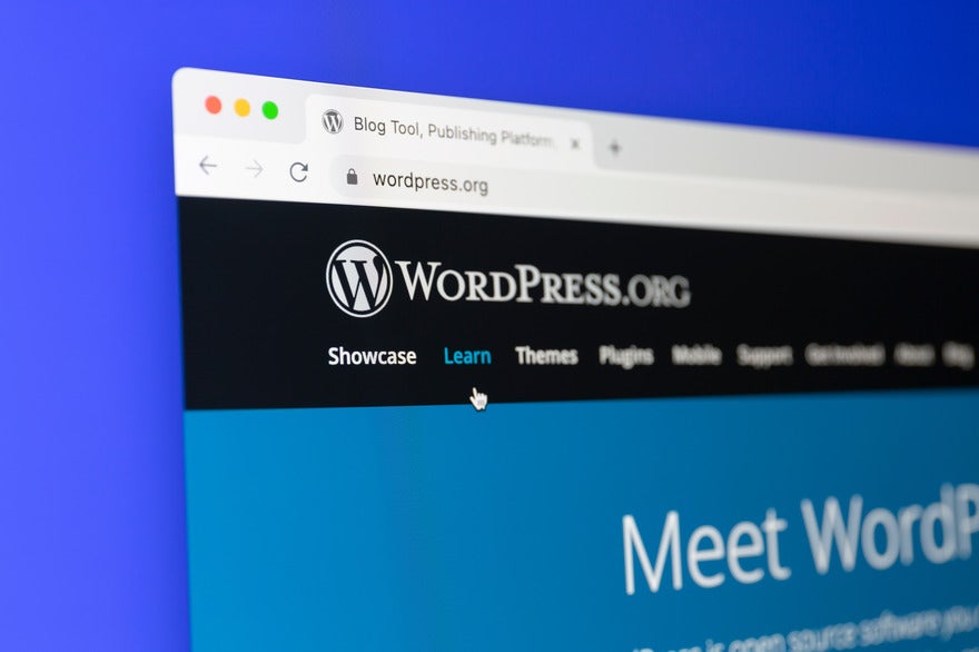 WordPress WP Engine timeline Safari browser showing the WordPress.org homepage