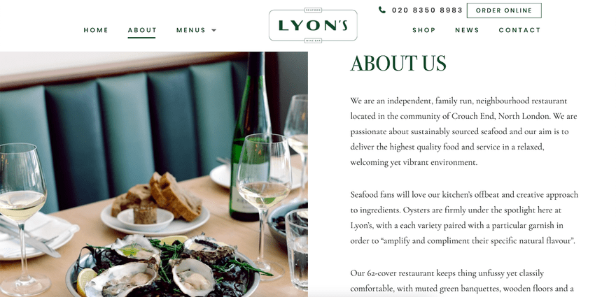 about us page example lyons seafood and wine bar about us page example lyons seafood and wine bar