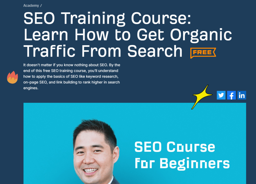 Ahrefs SEO course Ahrefs SEO training course homepage