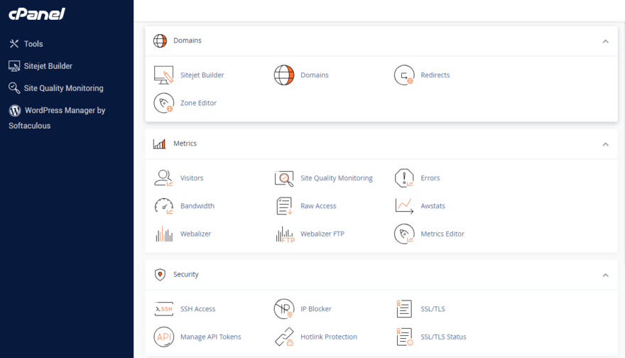 Bluehost cPanel (1) Bluehost cPanel dashboard