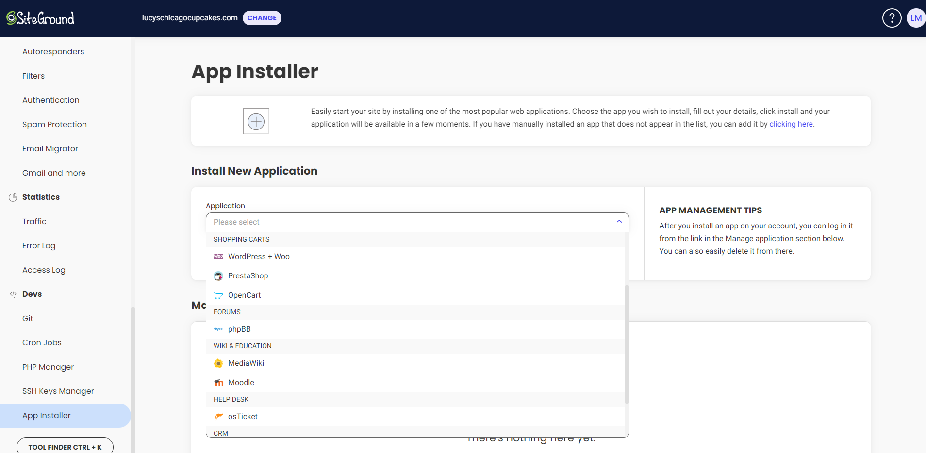 chrome_lrdIfPI088 SiteGround's app installer