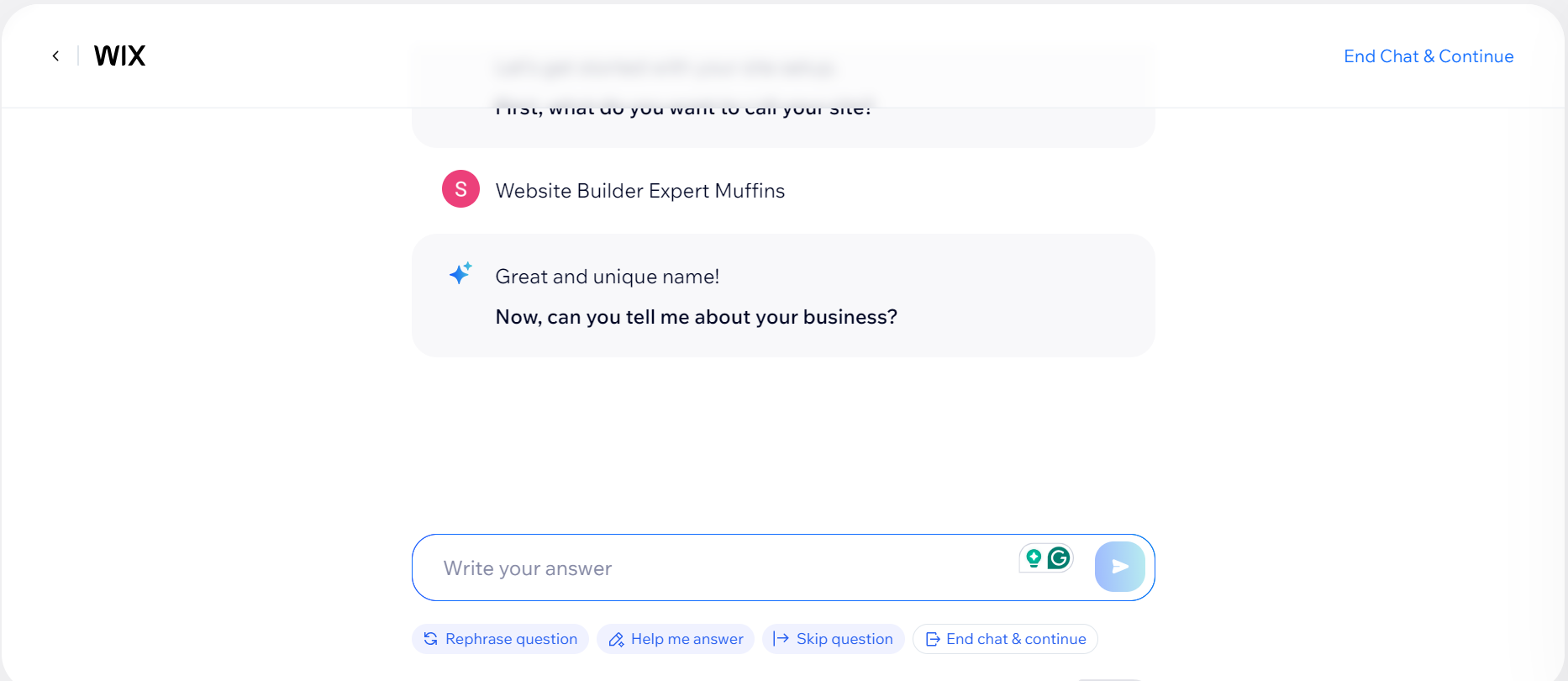 chrome_pVAiBhaOAH Wix AI Chatbot