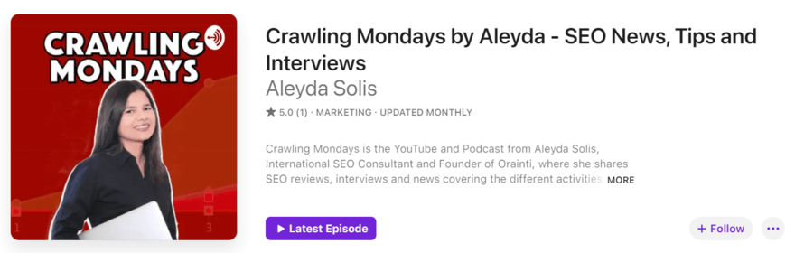 crawling mondays Crawling Mondays podcast profile on Apple Podcasts