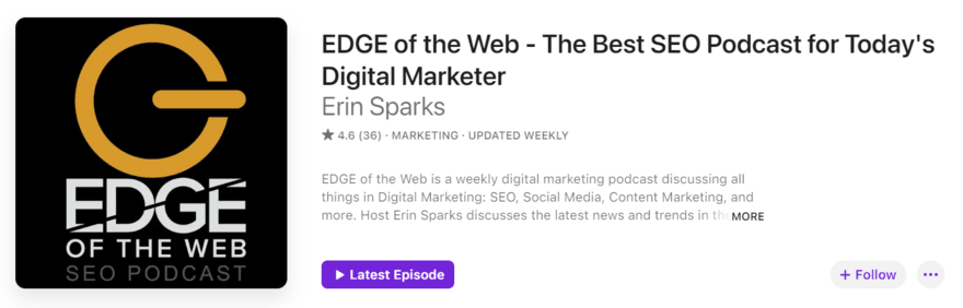 edge of the web EDGE of the Web podcast profile on Apple Podcasts
