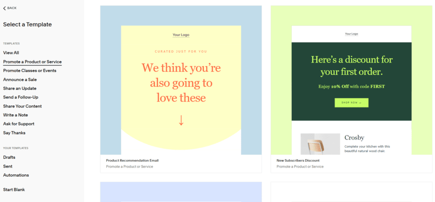 Email campaigns templates squarespace email campaigns templates for promoting a product