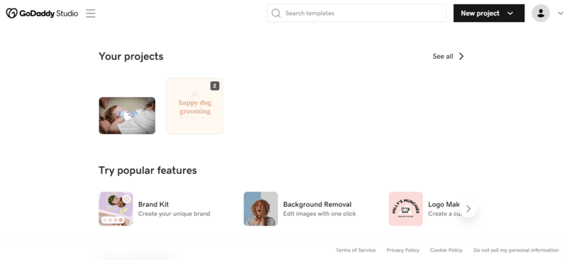 godaddy review studio GoDaddy Studio for content creation