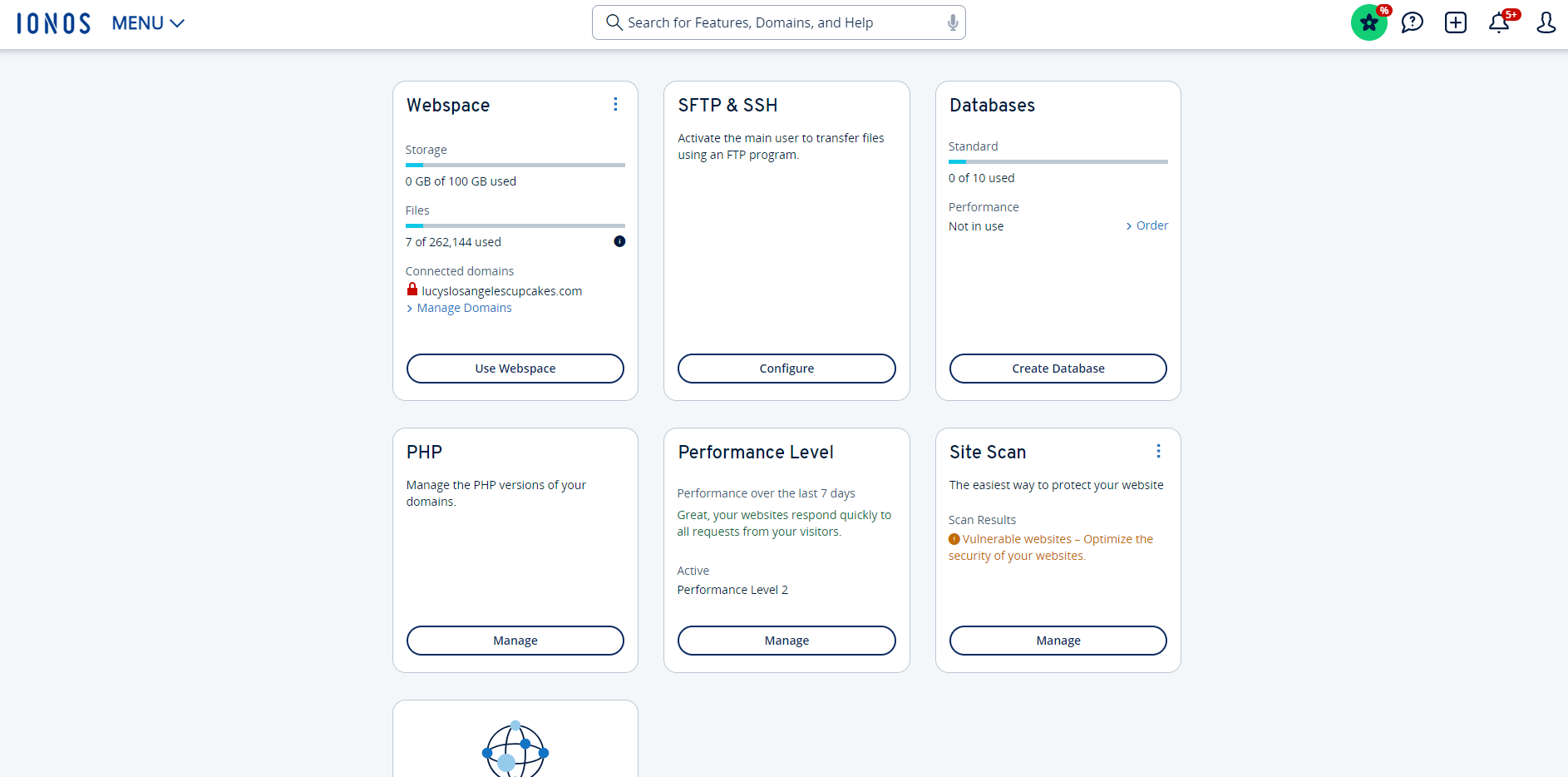 Grammarly.Desktop_NFiD1bzHsW IONOS overview in the dashboard