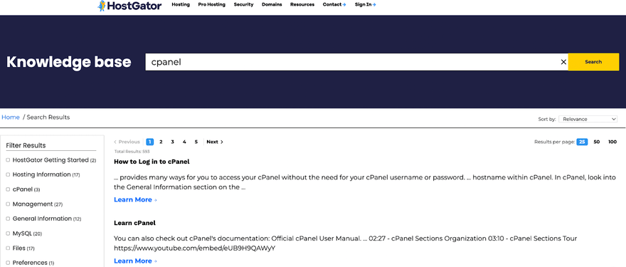 HostGator cpanel support documents HostGator cPanel support resources