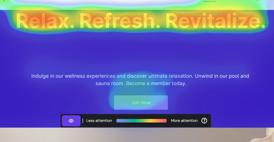 Hostinger AI heatmap Hostinger's AI Heatmap tool in use on a website homepage
