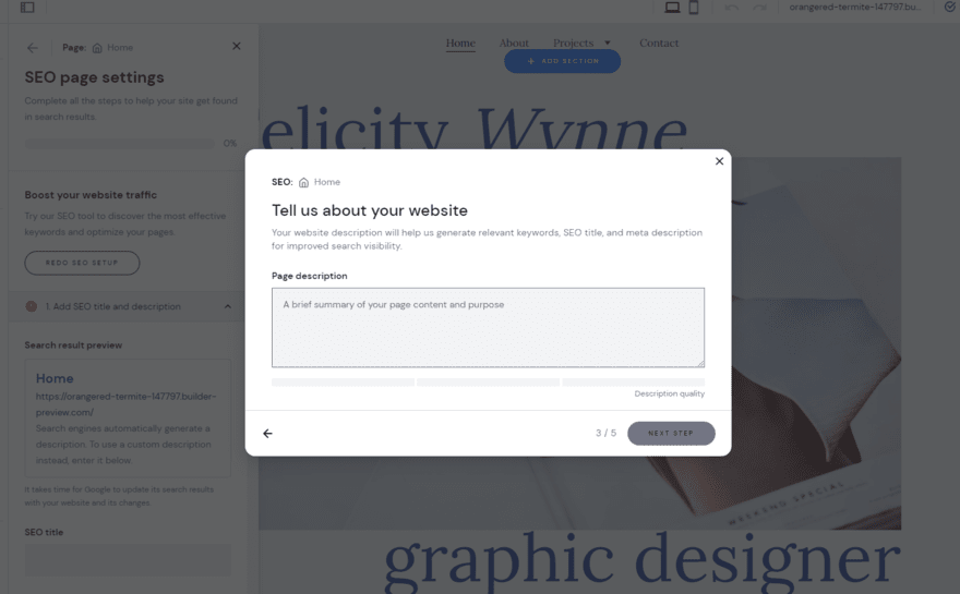 Hostinger SEO Hostinger's website SEO settings