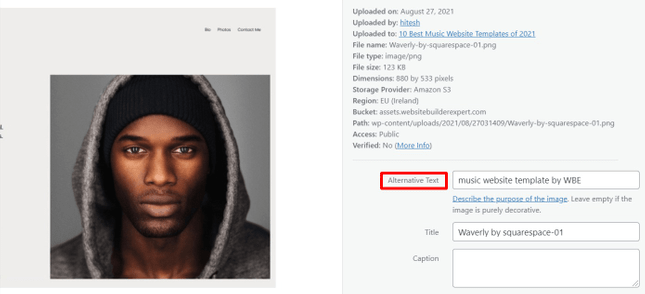 image alt text WordPress allows you to add alt text to your images, without coding.