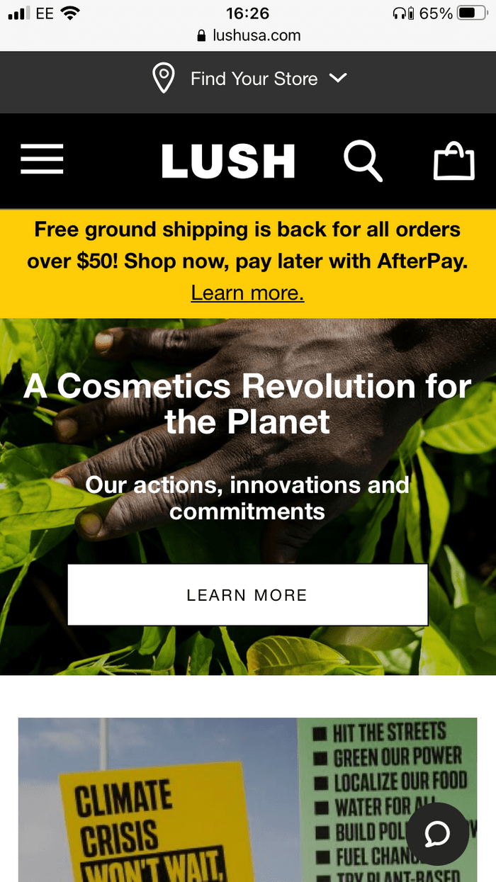lush mobile design example growing business online lush mobile design example growing business online