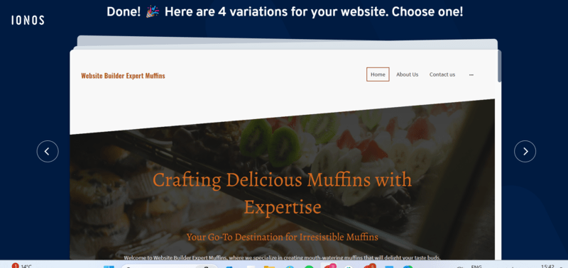 mm02AXQMcL IONOS's final AI website builder design