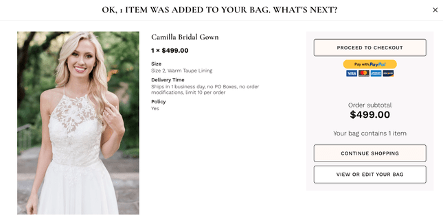 multiple payment options on Revelry website ecommerce best practice - multiple payment options example