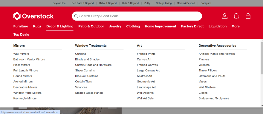 Overstock Good SEO Practices