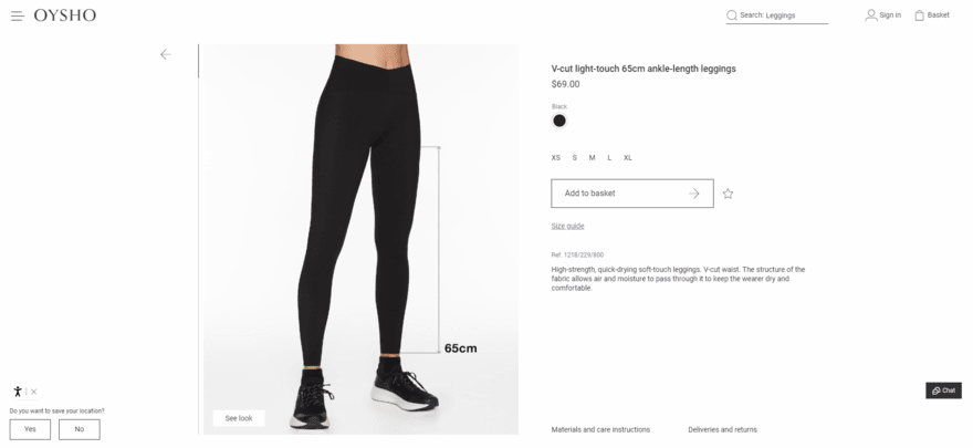 oysho leggings Product page for yoga leggings from yoga brand Oysho