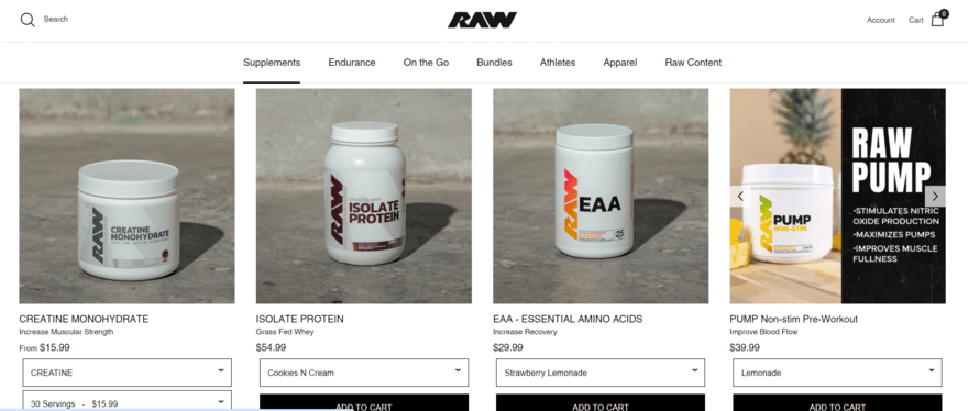 raw protein website Popular products on Raw website