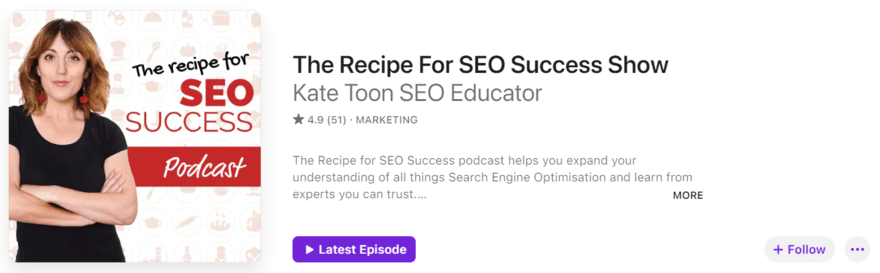 recipe for seo success show The Recipe For SEO Success podcast profile on Apple Podcasts