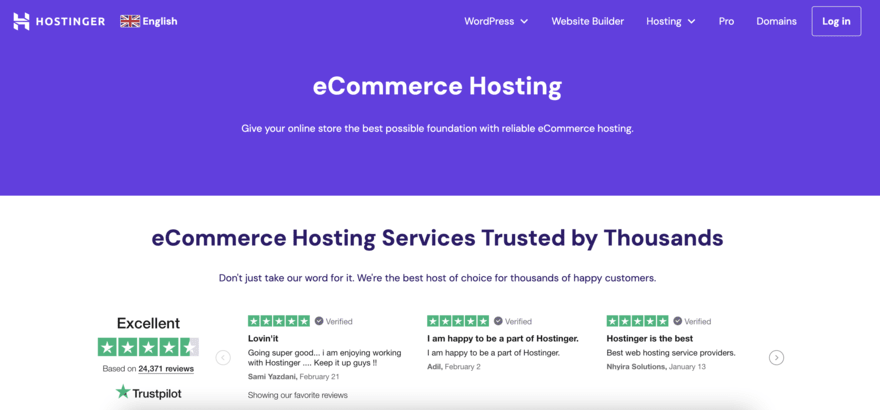 Hostinger ecommerce hosting Hostinger ecommerce hosting