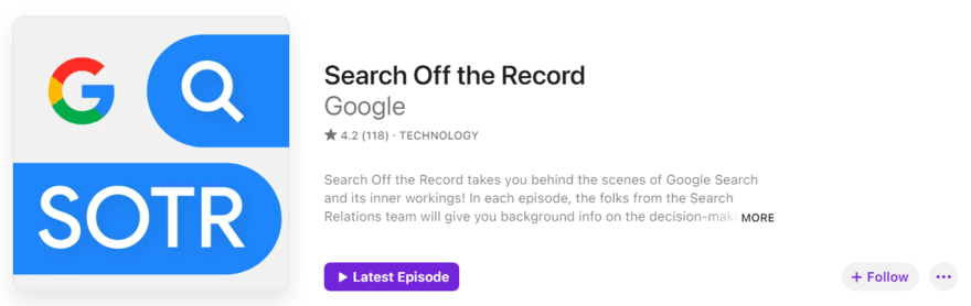 search off the record Search Off the Record podcast profile on Apple Podcasts