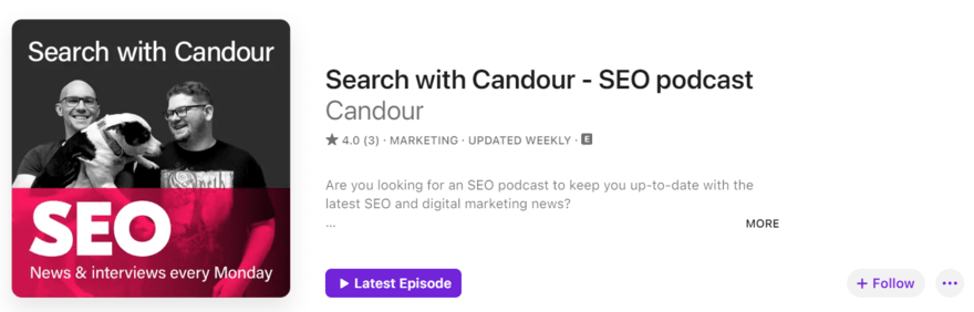 search with candour Search with Candour podcast profile on Apple Podcast