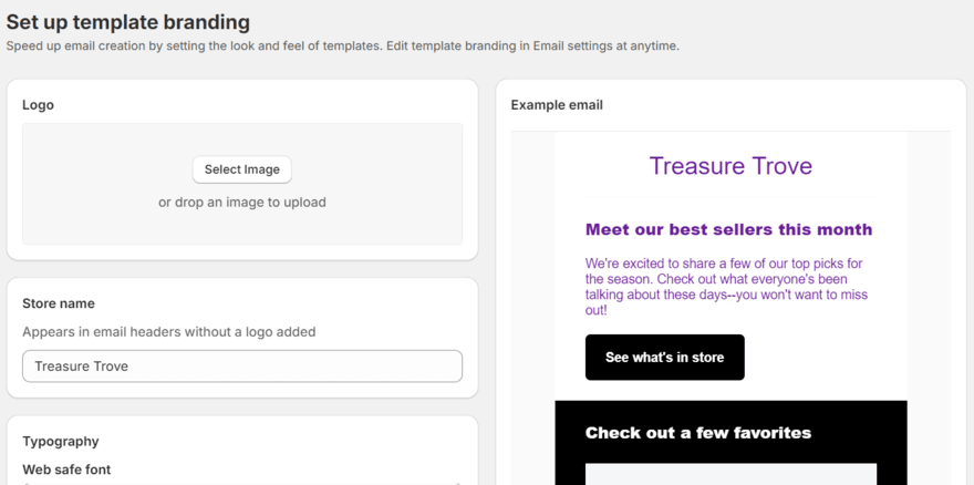 Shopify email campaign Shopify email campaign editor
