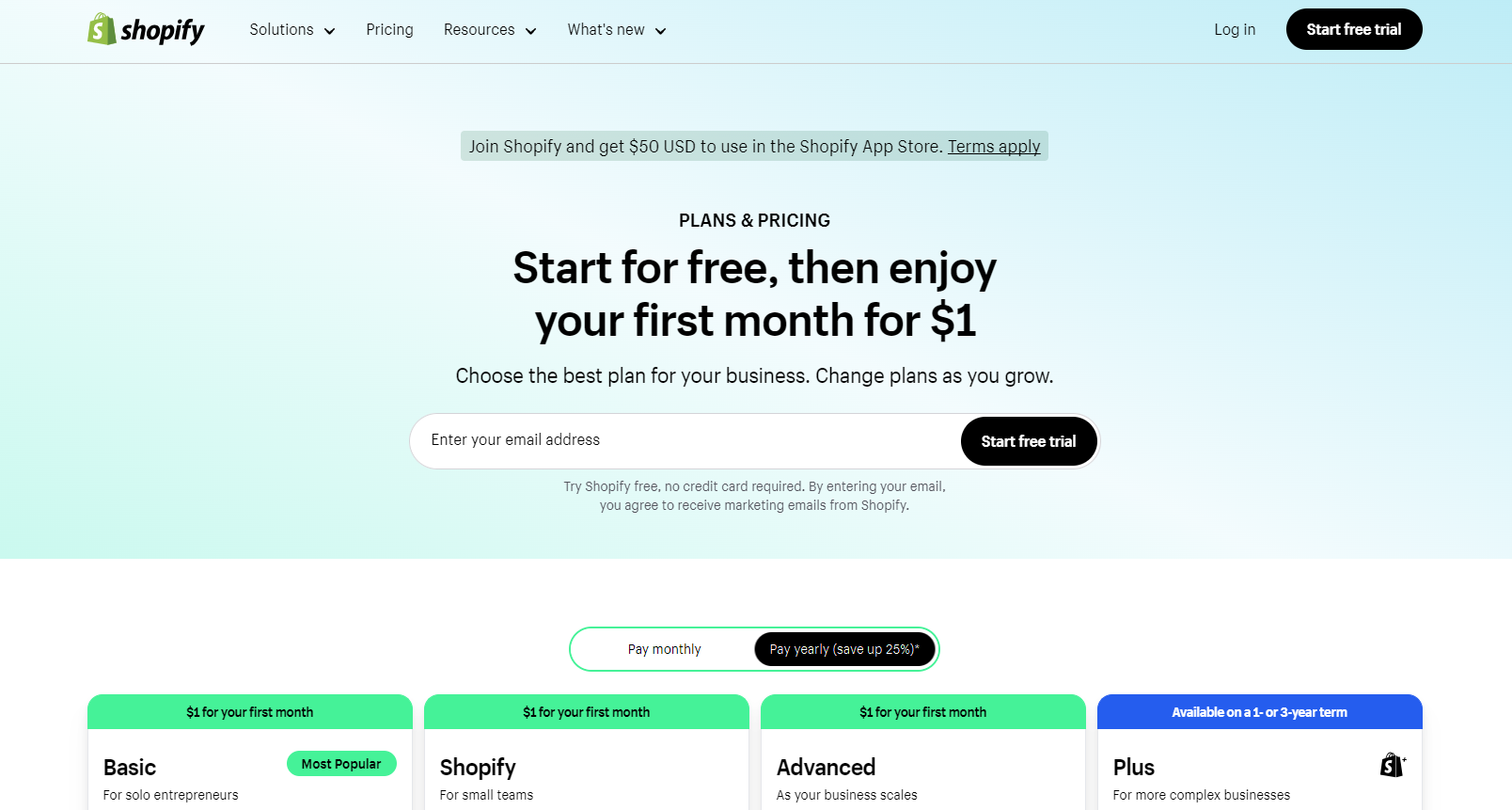 shopify-pricing-deal Shopify pricing page deal