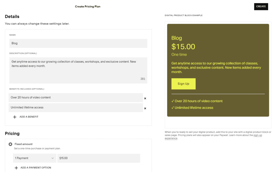 Squarespace blog paywall Blog paywall settings in Squarespace