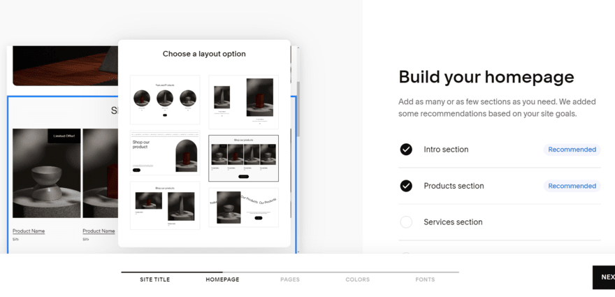 Squarespace Blueprint Build your homepage section of Squarespace Blueprint