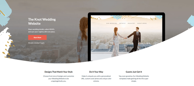 the knot wedding website maker the knot wedding website maker
