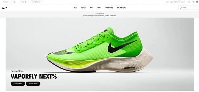 types-of-websites-ecommerce An ecommerce website