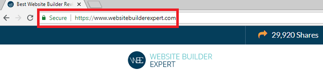 what is web hosting - domain name example A domain name example and highlighted URL