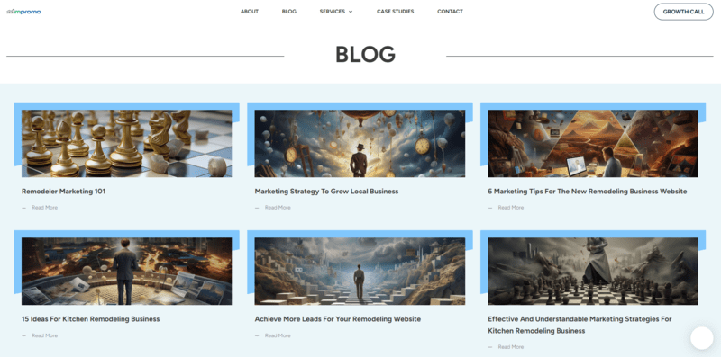 wordpress blogging user example A blog page with a number of AI created feature images of abstract brain imagery.