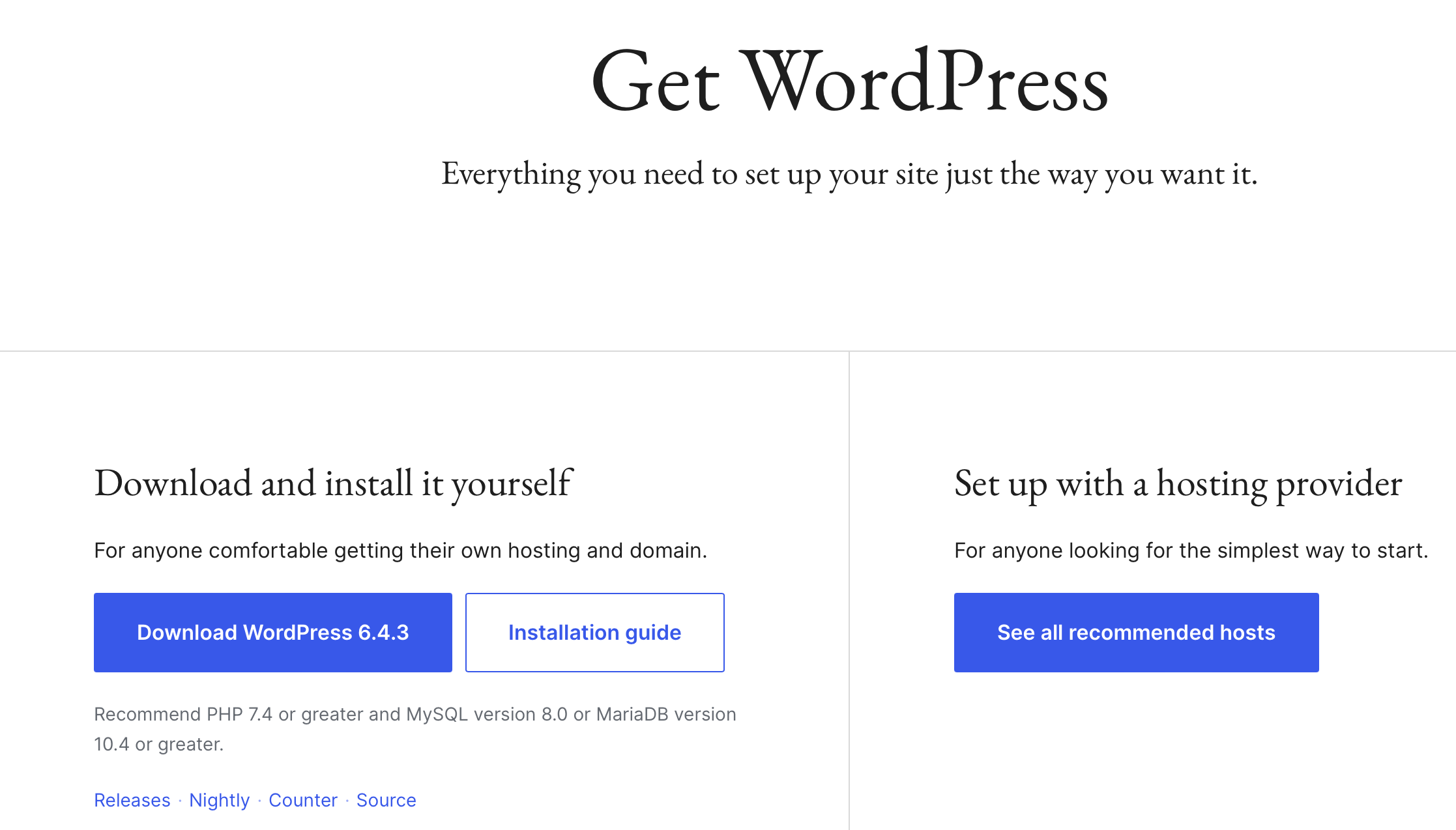 WPORG WordPress.org Pricing